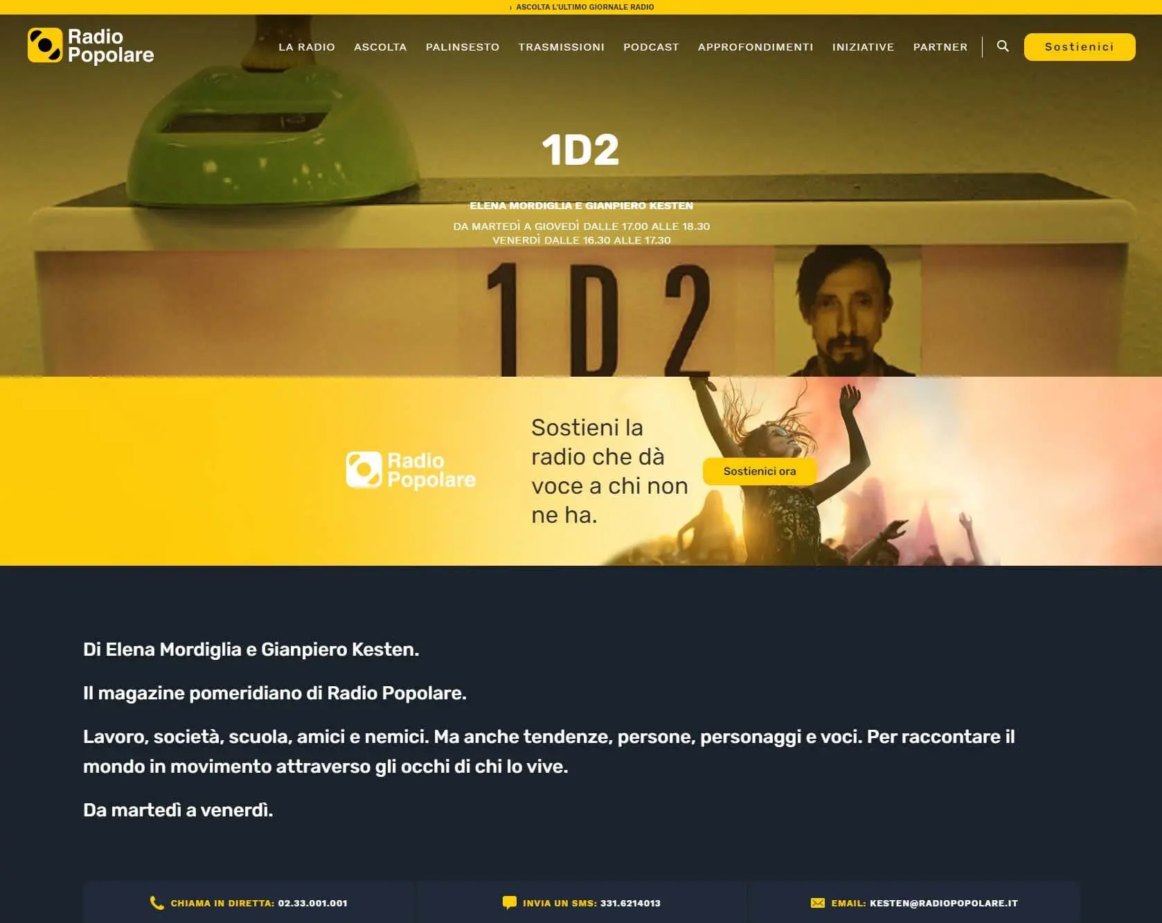 Diario Visivo a Radio Popolare