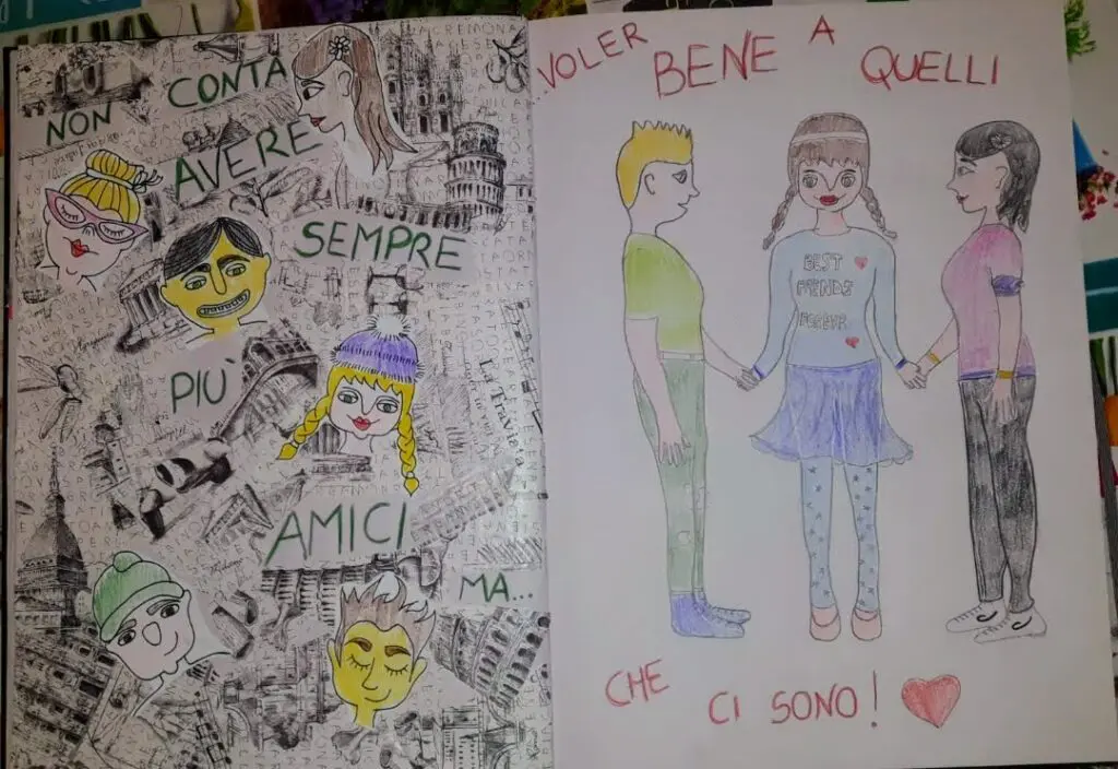 Doppia pagina "sei un viaggio meraviglioso"