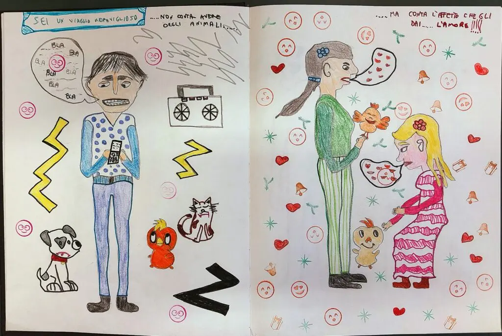 Doppia pagina "sei un viaggio meraviglioso"