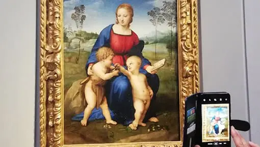 madonna del cardellino raffaello sanzio smartphone firenze