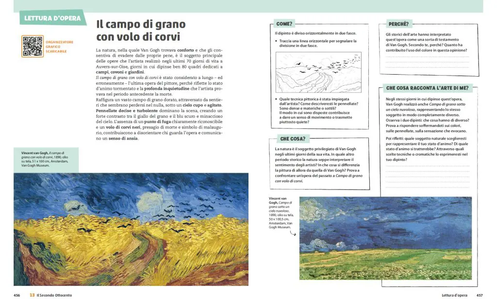 Qui sotto ti proponiamo l'analisi di quest'opera così come presente sul testo per arte e immagine per la scuola secondaria di I grado: Diario Visivo edita da Electa per Mondadori Education.