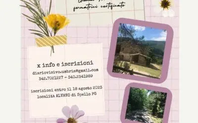 Corso base di Diario Visivo località Alvano di Spello