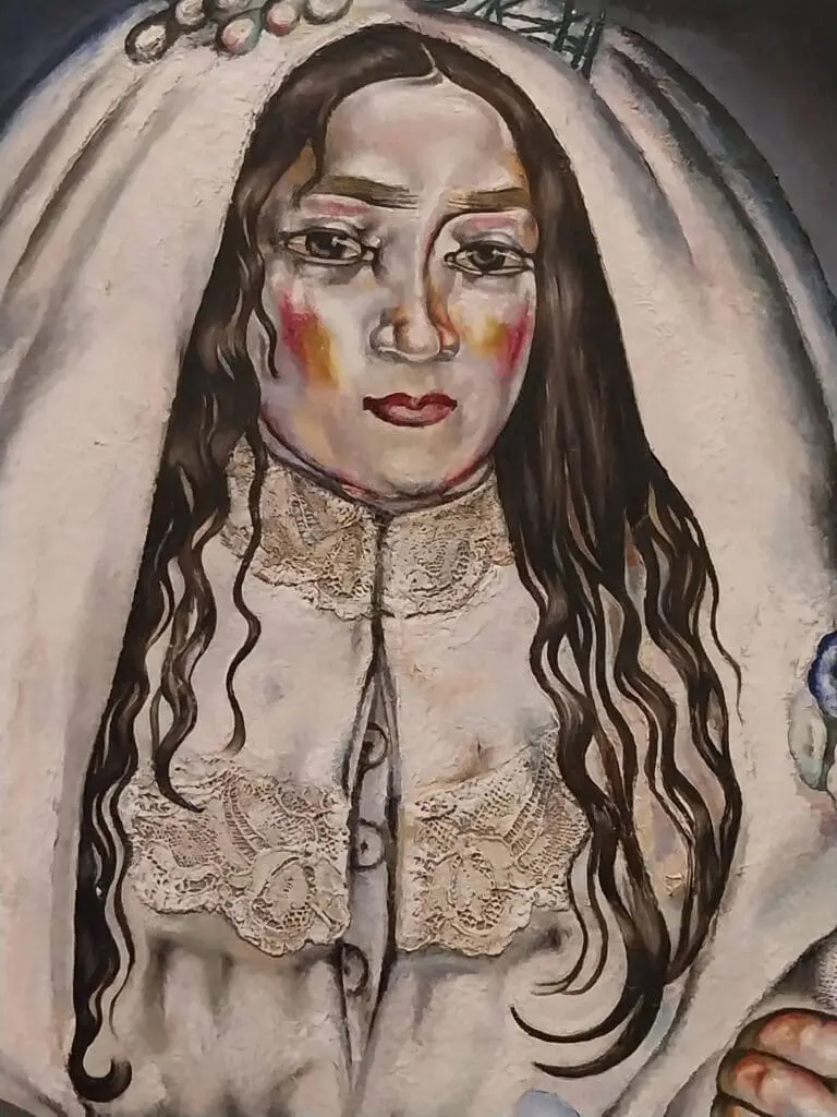 María Blanchard, La comulgante, particolare