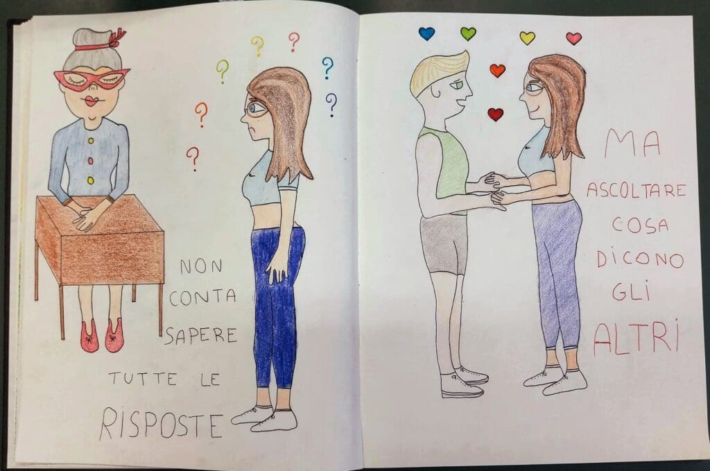 Doppia pagina "sei un viaggio meraviglioso"
