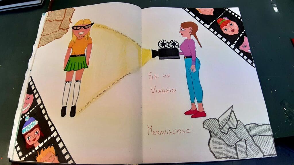 Doppia pagina "sei un viaggio meraviglioso"