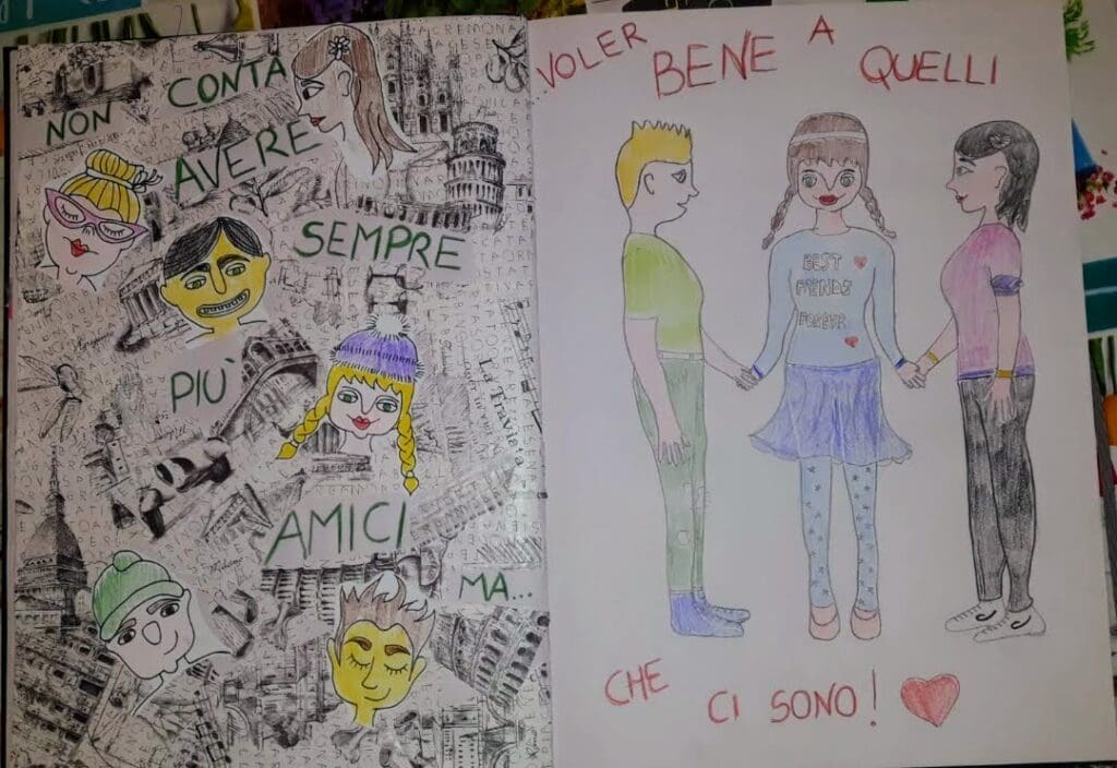 Doppia pagina "sei un viaggio meraviglioso"