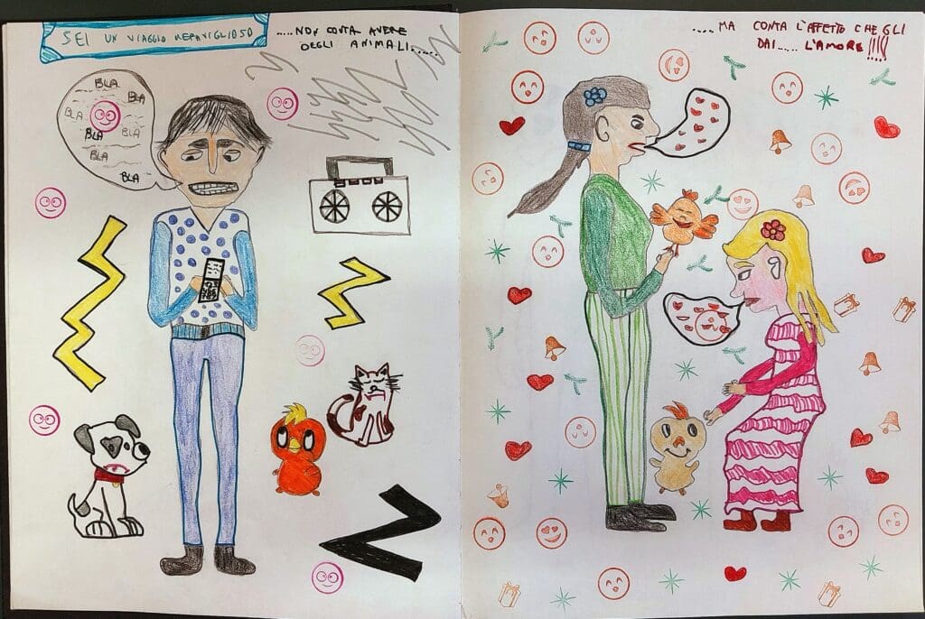Doppia pagina "sei un viaggio meraviglioso"