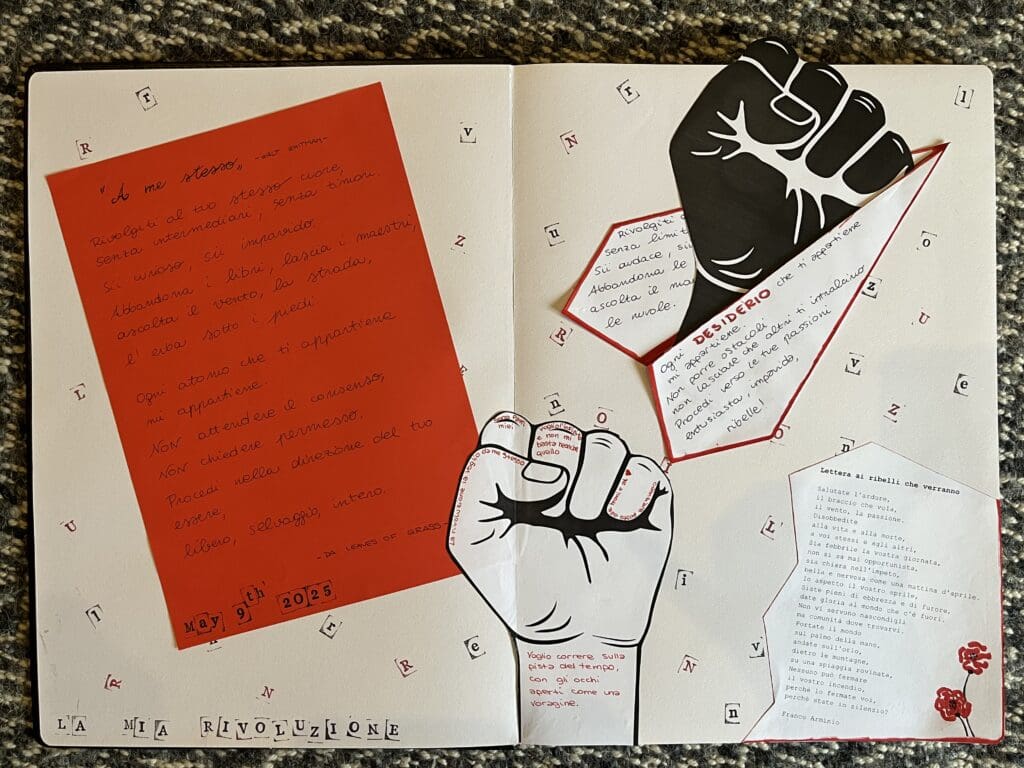 La doppia pagina di Valentina